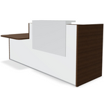 Tera 80" Straight Reception Desk w/ Right Countertop (ADA Compliant) TRA36L by MDD Office Furniture