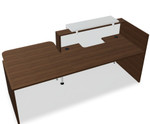 Tera 80" Straight Reception Desk w/ Left Countertop (ADA Compliant) TRA36P by MDD Office Furniture