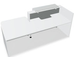 Tera 88" Straight Reception Desk w/ Left Countertop (ADA Compliant) TRA37P by MDD Office Furniture