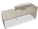 Tera 96" Straight Reception Desk w/ Left Countertop (ADA Compliant) TRA38P by MDD Office Furniture