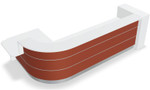 Valde 146" Corner Reception Desk w/ Right Countertop (ADA Compliant) LAV159L by MDD Office Furniture