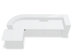Valde 146" Corner Reception Desk w/ Left Countertop (ADA Compliant) LAV160L by MDD Office Furniture