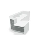 Valde 146" Corner Reception Desk w/ Left Countertop (ADA Compliant) LAV160L by MDD Office Furniture