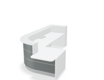 Valde 146" Corner Reception Desk w/ Left Countertop (ADA Compliant) LAV160L by MDD Office Furniture