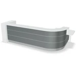 Valde 146" Corner Reception Desk w/ Left Countertop (ADA Compliant) LAV160L by MDD Office Furniture