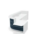 Valde 146" Corner Reception Desk w/ Left Countertop (ADA Compliant) LAV1601L by MDD Office Furniture