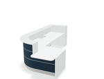 Valde 146" Corner Reception Desk w/ Left Countertop (ADA Compliant) LAV1601L by MDD Office Furniture