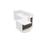 Valde 118" Corner Reception Desk w/ Right Countertop (ADA Compliant) LAV1571L by MDD Office Furniture