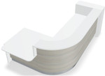 Valde 118" Corner Reception Desk w/ Right Countertop (ADA Compliant) LAV157L by MDD Office Furniture