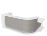 Valde 118" Corner Reception Desk w/ Left Countertop (ADA Compliant) LAV158L by MDD Office Furniture