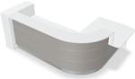 Valde 118" Corner Reception Desk w/ Left Countertop (ADA Compliant) LAV158L by MDD Office Furniture