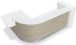 Valde 107" Corner Reception Desk w/ Right Countertop (ADA Compliant) LAV1551L by MDD Office Furniture