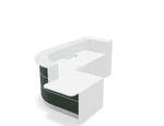 Valde 107" Corner Reception Desk w/ Left Countertop (ADA Compliant) LAV1561L by MDD Office Furniture