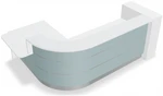 Valde 107" Corner Reception Desk w/ Right Countertop (ADA Compliant) LAV155L by MDD Office Furniture