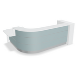 Valde 107" Corner Reception Desk w/ Right Countertop (ADA Compliant) LAV155L by MDD Office Furniture
