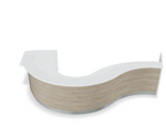 Valde 160" Curved Reception Desk w/ Right Countertop (ADA Compliant) LAV64L by MDD Office Furniture