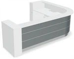 Valde 138" x 99" Corner Reception Desk - LAV152L by MDD Office Furniture