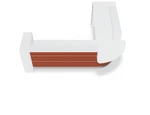 Valde 146" x 118" Corner Reception Desk w/ Countertop (ADA Compliant) - LAV123L by MDD Office Furniture