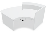 Valde 93" Curved Reception Desk w/ Left Countertop (ADA Compliant) LAV162L by MDD Office Furniture