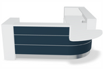 Valde 118" x 118" Corner Reception Desk w/ Countertop (ADA Compliant) - LAV120L by MDD Office Furniture