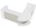 Valde 118" x 106" Corner Reception Desk w/ Countertop (ADA Compliant) - LAV119L by MDD Office Furniture