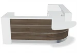 Valde 106" x 146" Corner Reception Desk w/ Countertop (ADA Compliant) - LAV118L by MDD Office Furniture