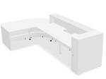Valde 118" x 84" Corner Reception Desk w/ Left Countertop (ADA Compliant) - LAV128L by MDD Office Furniture