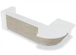 Valde 118" x 84" Corner Reception Desk w/ Left Countertop (ADA Compliant) - LAV128L by MDD Office Furniture