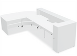 Valde 107" x 76" Corner Reception Desk w/ Left Countertop (ADA Compliant) - LAV1261L by MDD Office Furniture
