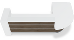 Valde 107" x 76" Corner Reception Desk w/ Left Countertop (ADA Compliant) - LAV1261L by MDD Office Furniture
