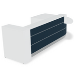Valde 118" x 76" Corner Reception Desk w/ Left Countertop (ADA Compliant) - LAV1281L by MDD Office Furniture