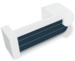 Valde 118" x 76" Corner Reception Desk w/ Left Countertop (ADA Compliant) - LAV1281L by MDD Office Furniture