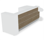 Valde 146" x 76 Corner Reception Desk w/ Left Countertop (ADA Compliant) - LAV1301L by MDD Office Furniture