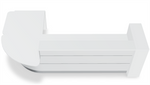 Valde LAV125L Corner Reception Desk w/ Right Countertop (ADA Compliant) - 107" x 84" by MDD Office Furniture