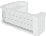 Valde LAV151L Corner Reception Desk - 111" x 138" by MDD Office Furniture