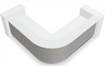 Valde LAV150L Corner Reception Desk - 111" x 111" by MDD Office Furniture
