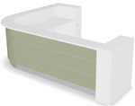 Valde LAV148L Corner Reception Desk - 99" x 138" by MDD Office Furniture