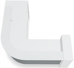 Valde LAV146L Corner Reception Desk - 99" x 99" by MDD Office Furniture
