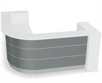 Valde LAV146L Corner Reception Desk - 99" x 99" by MDD Office Furniture