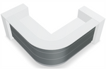Valde LAV146L Corner Reception Desk - 99" x 99" by MDD Office Furniture