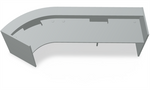 Valde LAV82L Curved Reception Desk - 146" x 50" by MDD Office Furniture