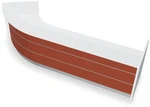 Valde LAV83L Curved Reception Desk 146" x 50" by MDD Office Furniture