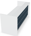 Valde LAV77L Straight Reception Desk - 93" by MDD Office Furniture