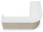 Valde LAV138L Corner Reception Desk - 127" x 100" by MDD Office Furniture