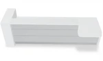 Valde LAV451L Straight Reception Desk w/ Left Countertop (ADA Compliant) - 135" by MDD Office Furniture