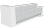 Valde LAV451L Straight Reception Desk w/ Left Countertop (ADA Compliant) - 135" by MDD Office Furniture