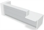 Valde LAV451L Straight Reception Desk w/ Left Countertop (ADA Compliant) - 135" by MDD Office Furniture