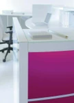 Close up of Valde Reception Desk System by MDD Office Furniture
