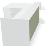 Valde LAV113L Corner Reception Desk w/ Left Countertop (ADA Compliant) - 107" x 84" by MDD Office Furniture