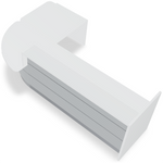 Valde LAV112L Corner Reception Desk w/ Right Countertop (ADA Compliant) - 107" x 84" by MDD Office Furniture
